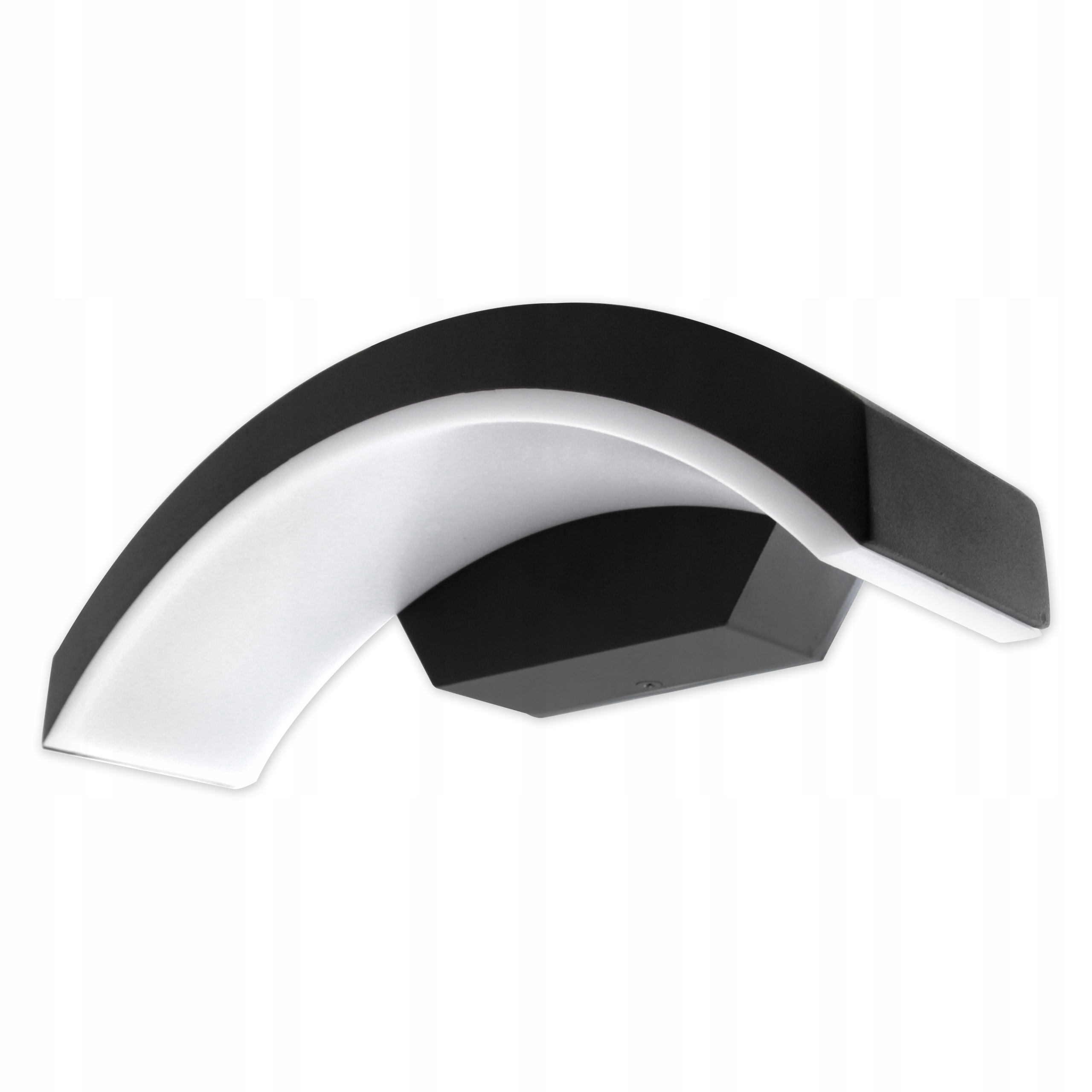 Záhradné nástenné svietidlo GOLED čiernej farby, integrovaný 9W LED zdroj